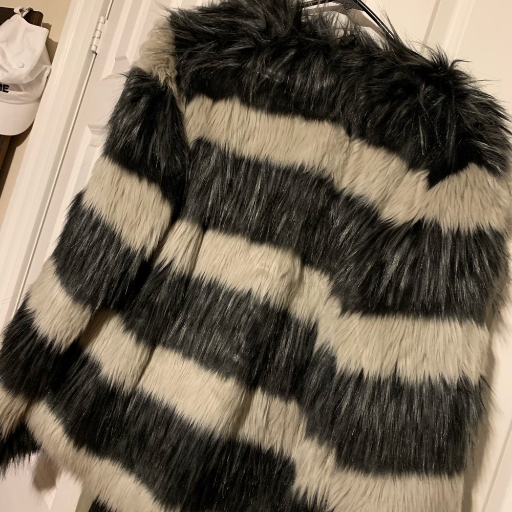Faux fur jacket